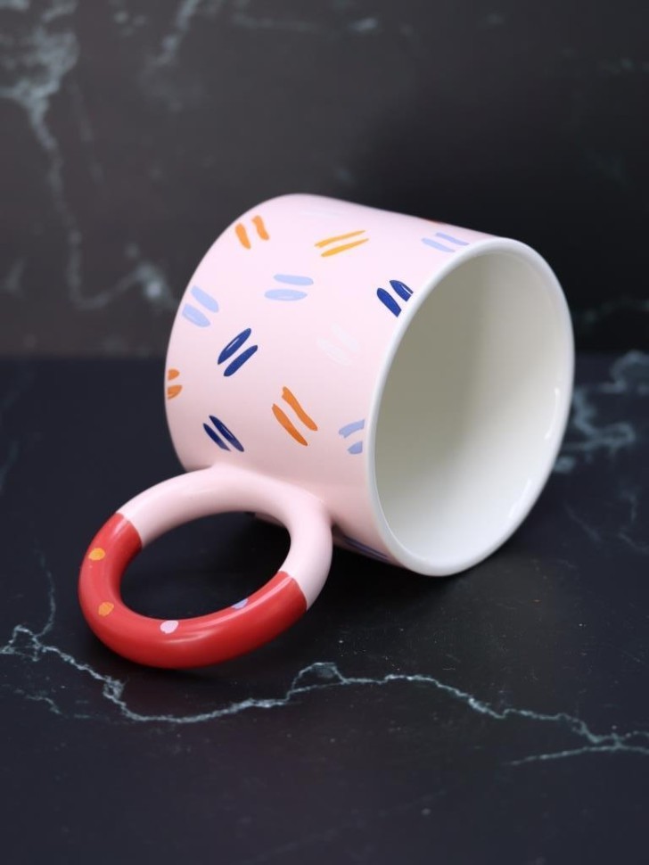 Кружка «Geometric style», pink (390 ml)