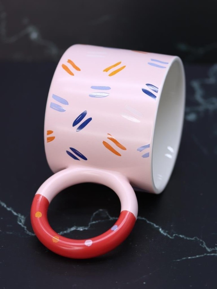 Кружка «Geometric style», pink (390 ml)