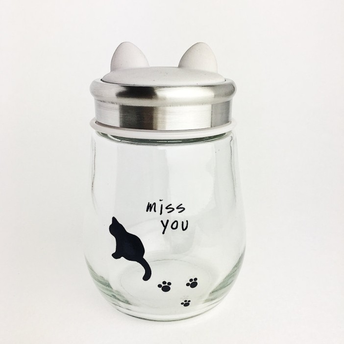 Бутылка &quot;Cat things&quot; grey 