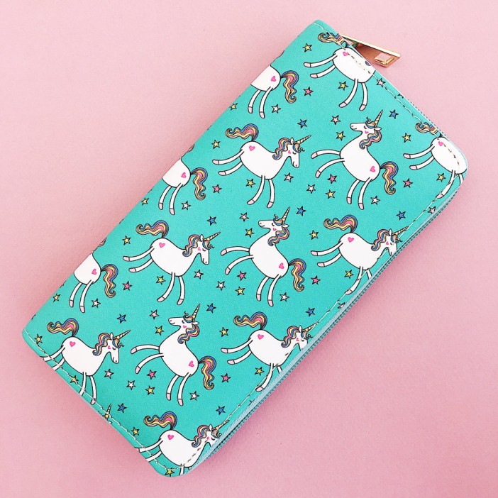 Кошелёк &quot;Happy unicorn&quot; green 