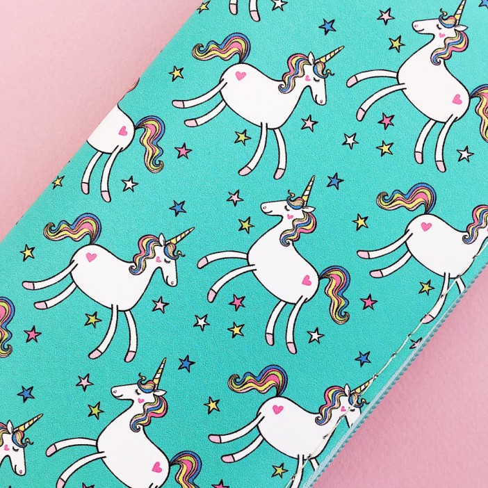 Кошелёк "Happy unicorn" green 