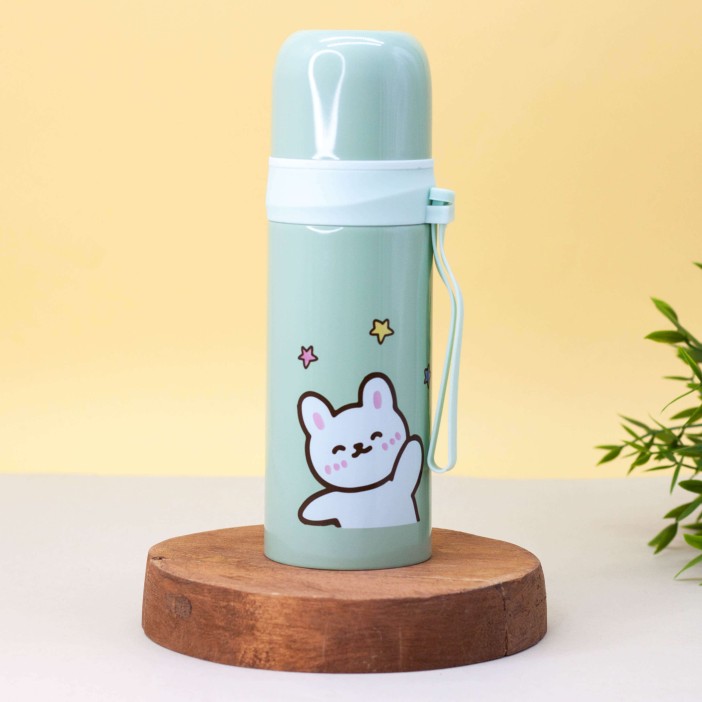 Термос "Cute star cat", green (350 ml) 
