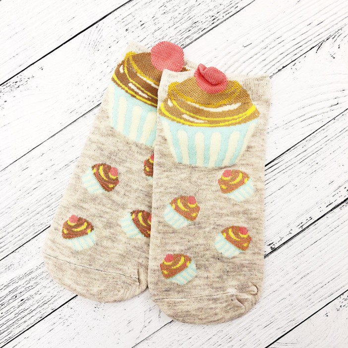 Носки &quot;Пирожное&quot; beige 