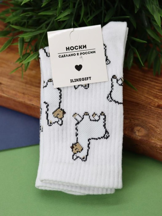 Носки женские "Lama", р. 35-40, белый 