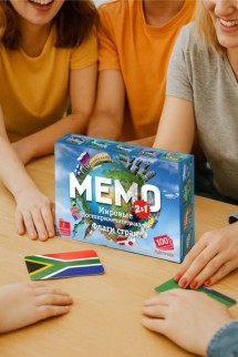 Мемо 2 в 1 "Мировые достопримечательности и Флаги стран" (100 карточек)