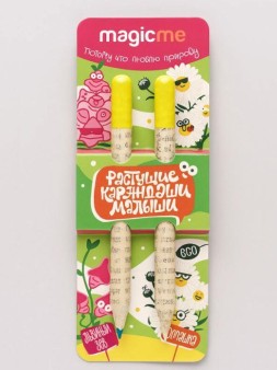 Набор растущих карандашей Magicme mini - Львиный зев и Ромашка (синий/желтый)