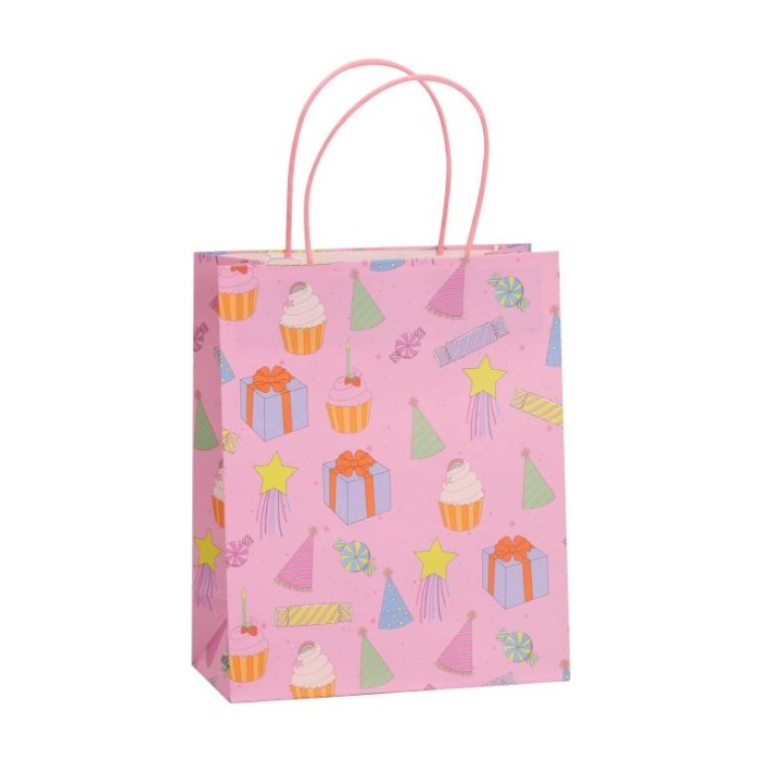 Пакет подарочный крафтовый «HB», cake (21*25,5*10) 