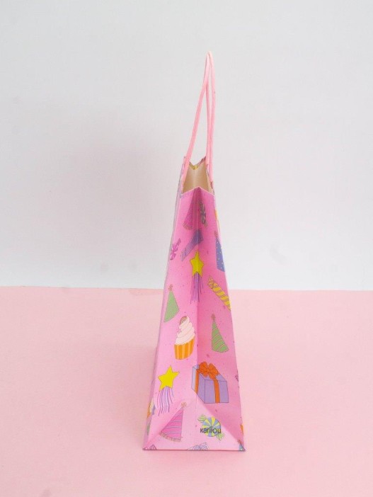 Пакет подарочный крафтовый «HB», cake (21*25,5*10) 