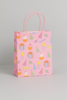 Пакет подарочный крафтовый «HB», cake (21*25,5*10)