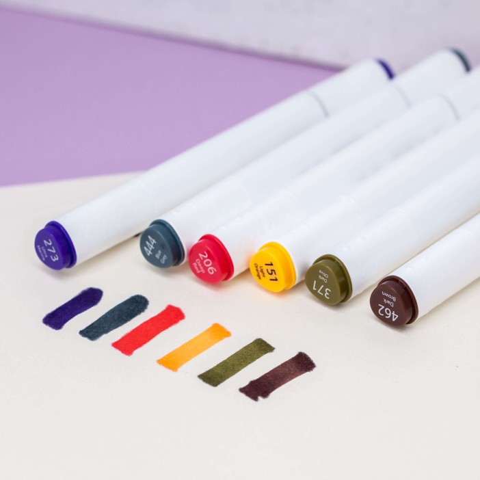 Набор маркеров для скетчинга 36 цветов, mix, двусторонние 