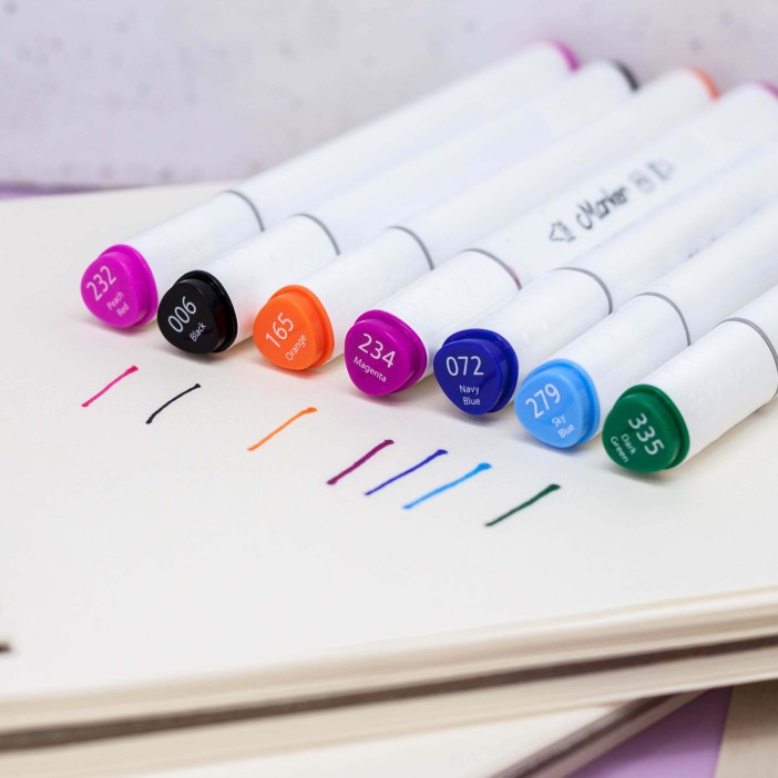 Набор маркеров для скетчинга 36 цветов, mix, двусторонние 