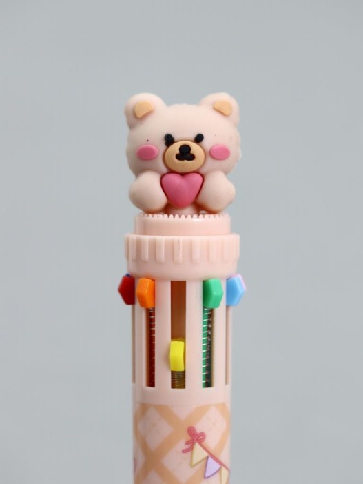 Разноцветная ручка 10 в 1 "Camellia Club Bear" 