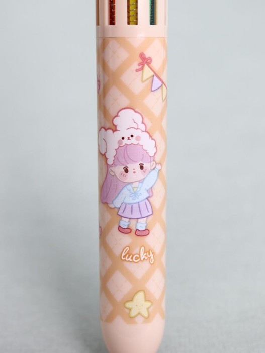 Разноцветная ручка 10 в 1 "Camellia Club Bear" 