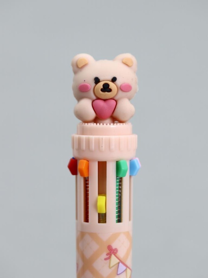 Разноцветная ручка 10 в 1 "Camellia Club Bear"