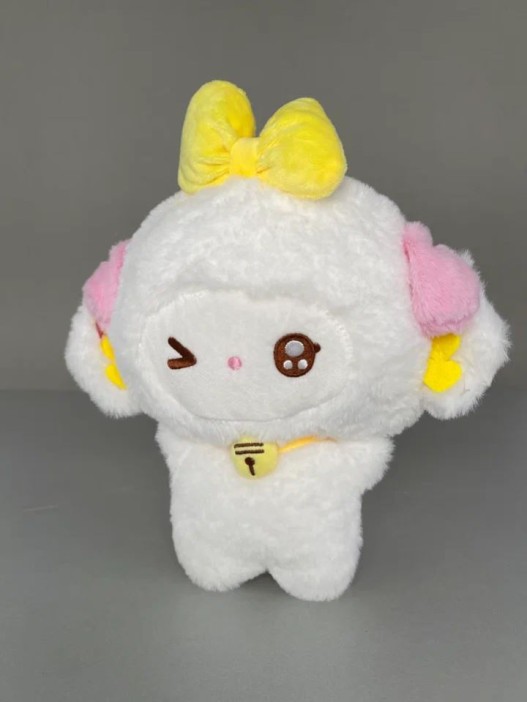 Мягкая игрушка &quot;LAMA bow&quot;, yellow, 20 см 