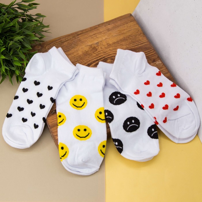 Носки женские "Happy smile", р. 35-40 
