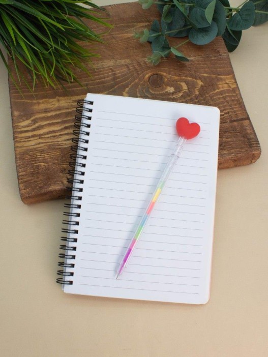 Блокнот на спирали (А5) &quot;Bunny surfer&quot;, pink (14.5*21) 