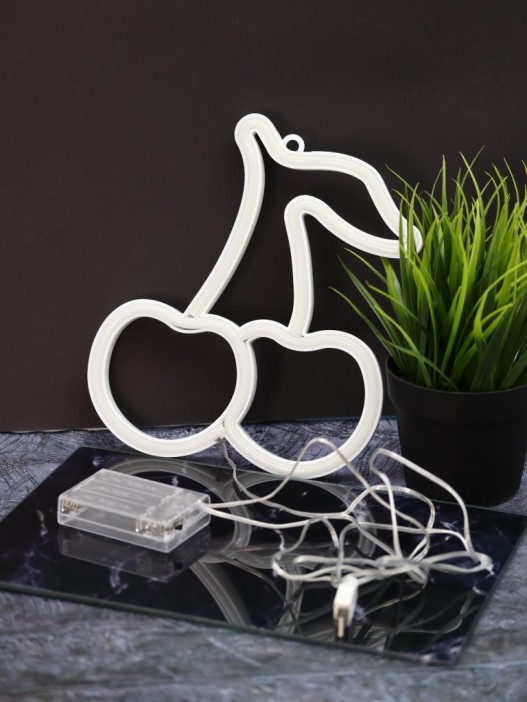 Неоновый подвесной ночник «Cherry», USB, свечение mix (22,5х19,5 см) 
