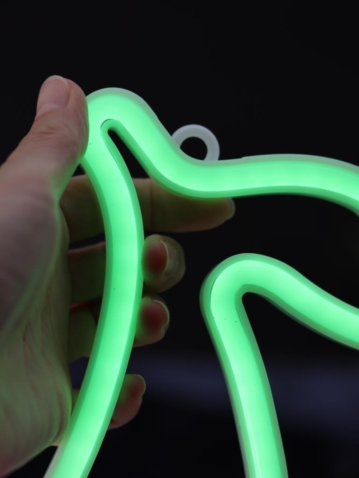 Неоновый подвесной ночник "Вишня", USB, свечение микс (22,5х19,5 см)