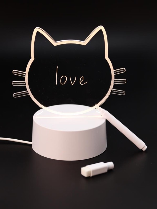 Ночник iLikeGift с маркером "Кошка", USB (9х18 см)