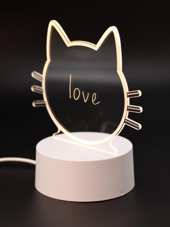 Ночник iLikeGift с маркером "Кошка", USB (9х18 см)