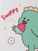 Зеркало &quot;Sweet dino strawberry square&quot;, green 