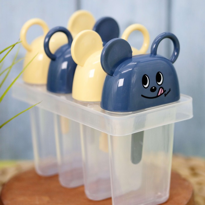 Формочки для мороженого &quot;Mouse&quot;, yellow-blue, mix 