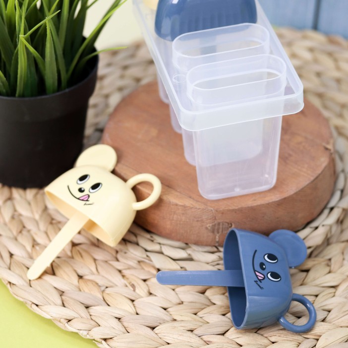 Формочки для мороженого &quot;Mouse&quot;, yellow-blue, mix 