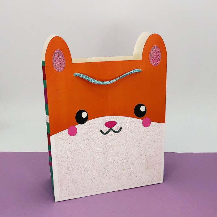 Подарочный пакет "Лиса" (24*21*8) 