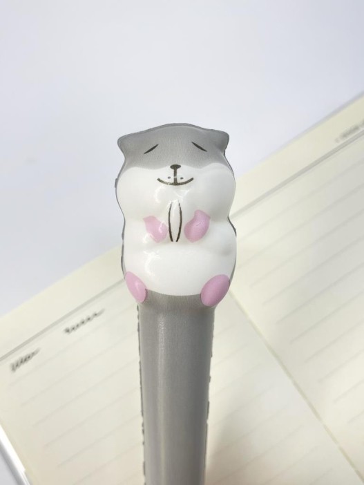 Ручка-сквиш "Hamster seed", grey 