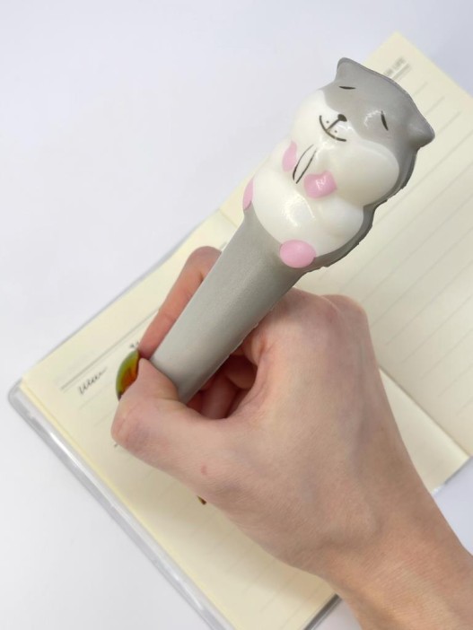 Ручка-сквиш "Hamster seed", grey 