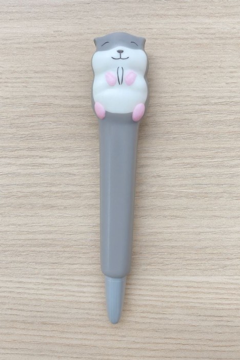 Ручка-сквиш "Hamster seed", grey 