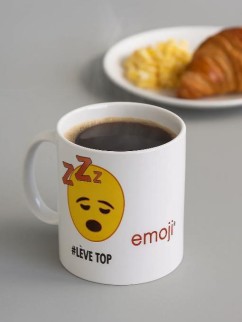 Кружка керамическая &quot;Эмодзи Level Top&quot;, в подарочной упаковке (325 мл)