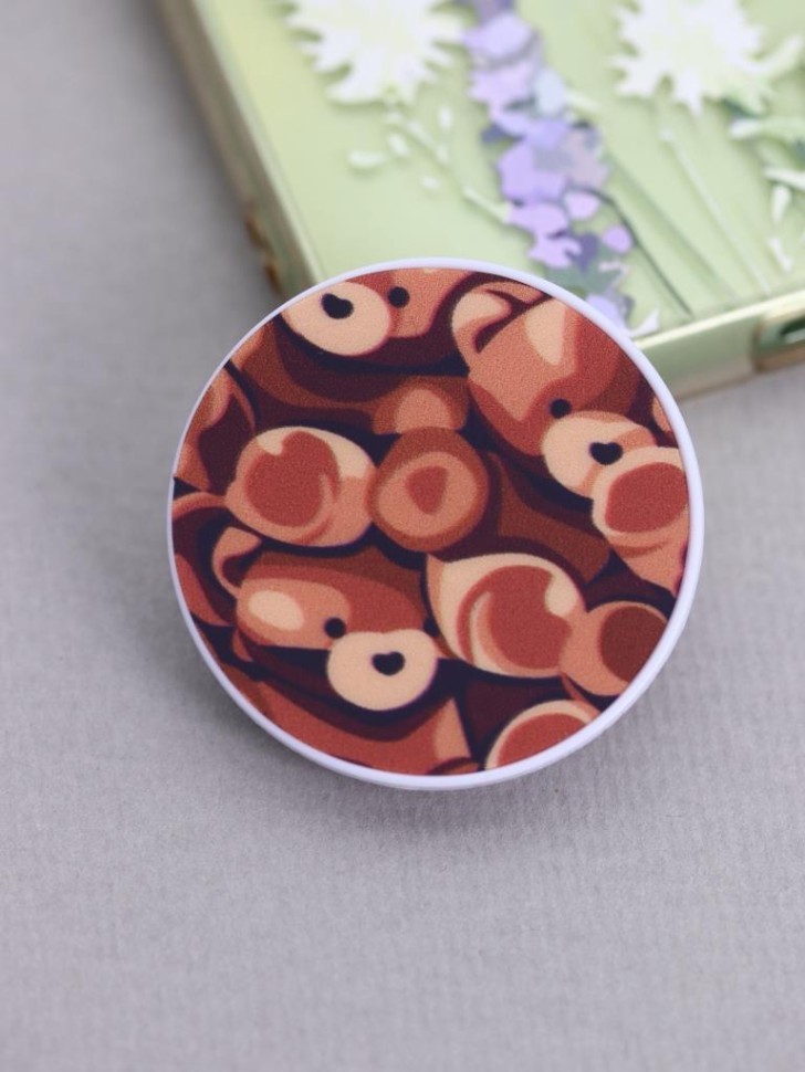 Попсокет iLikeGift "Мишки", 4 см