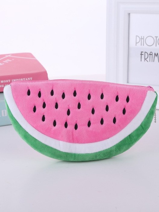 Пенал плюшевый &quot;Juicy watermelon&quot;, pink (22*12 см) 