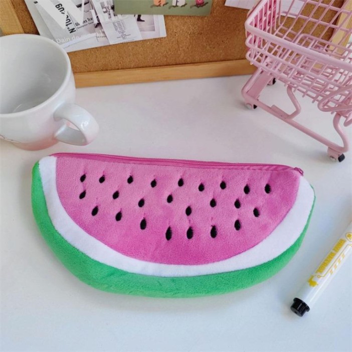 Пенал плюшевый &quot;Juicy watermelon&quot;, pink (22*12 см) 