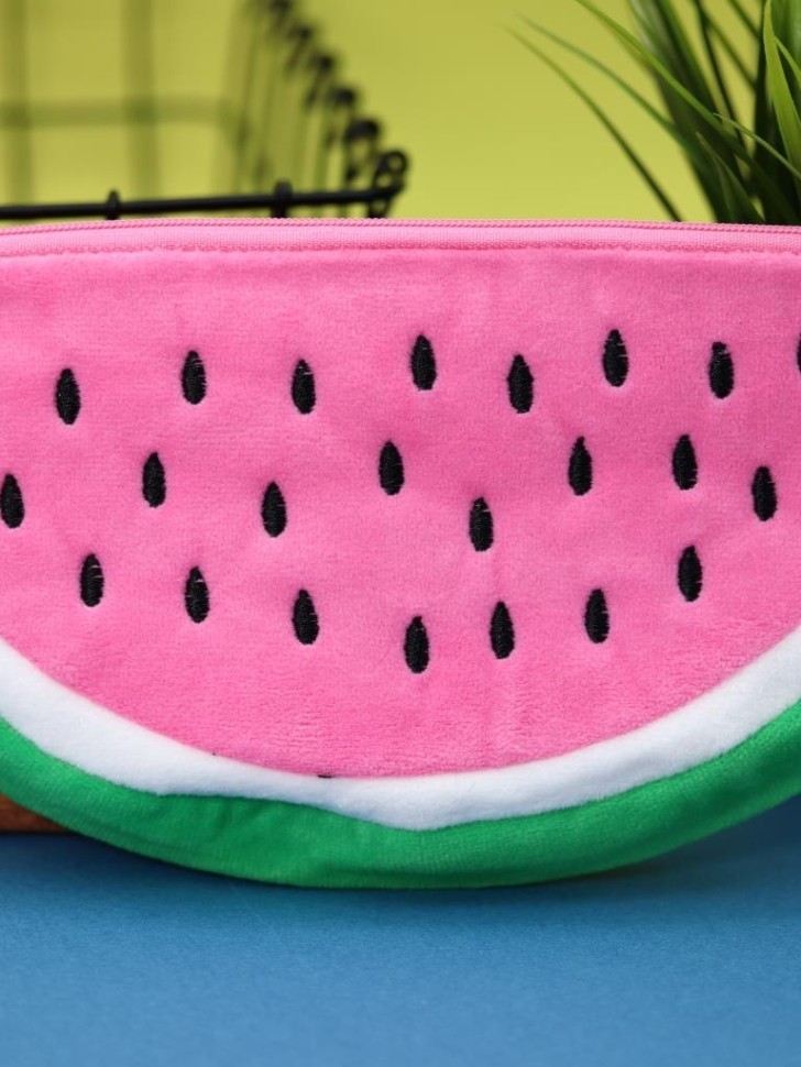 Пенал плюшевый "Juicy watermelon", pink (22*12 см)