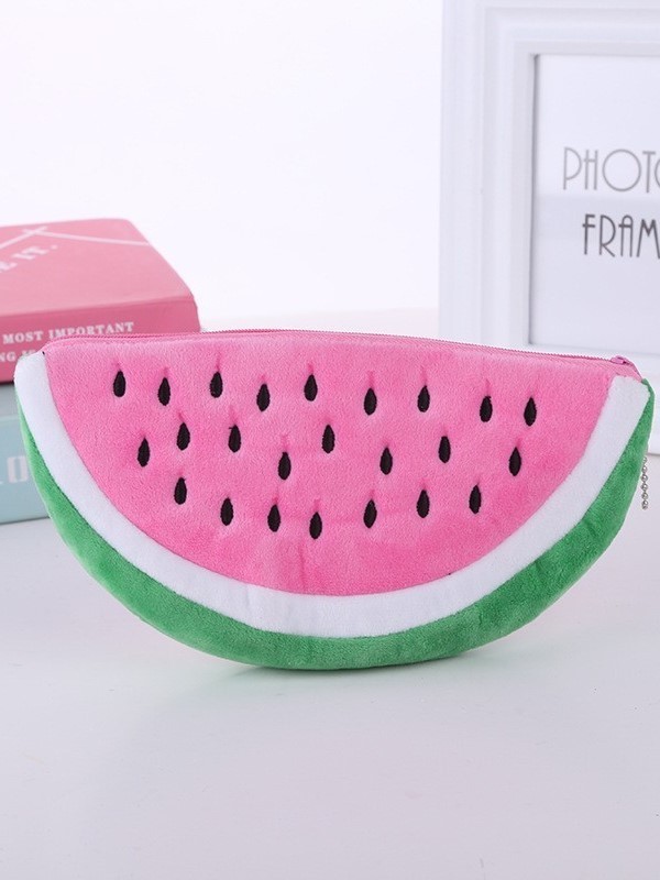 Пенал плюшевый "Juicy watermelon", pink (22*12 см)