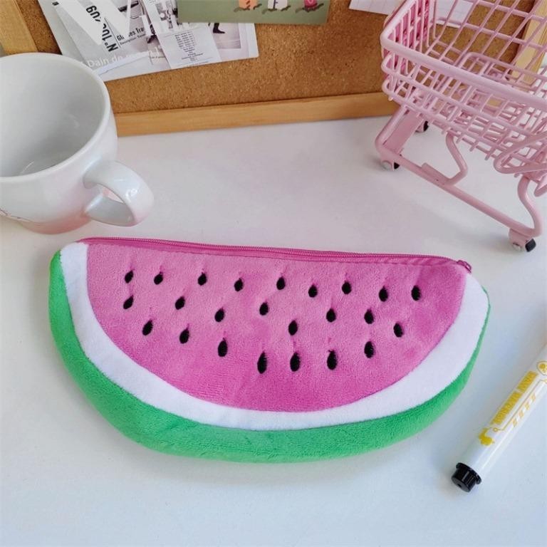 Пенал плюшевый "Juicy watermelon", pink (22*12 см)