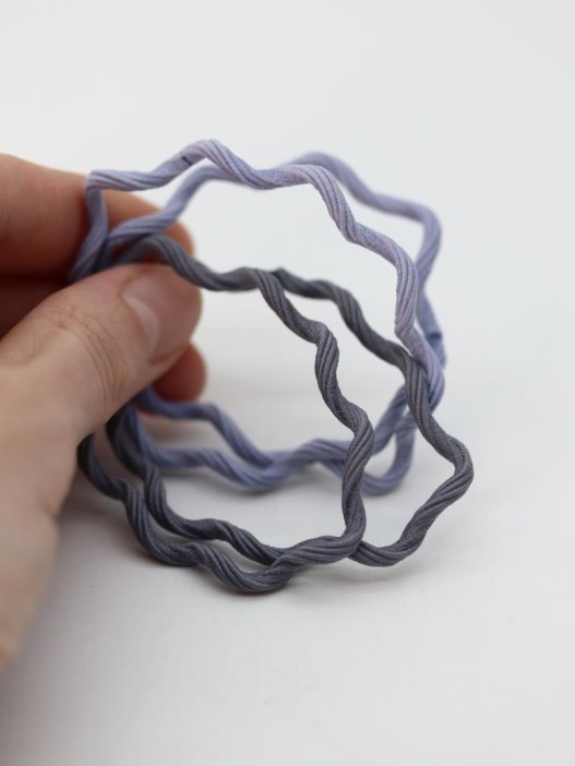 Набор резинок для волос GIRLY &quot;Wave&quot;, blue, 4 шт. 