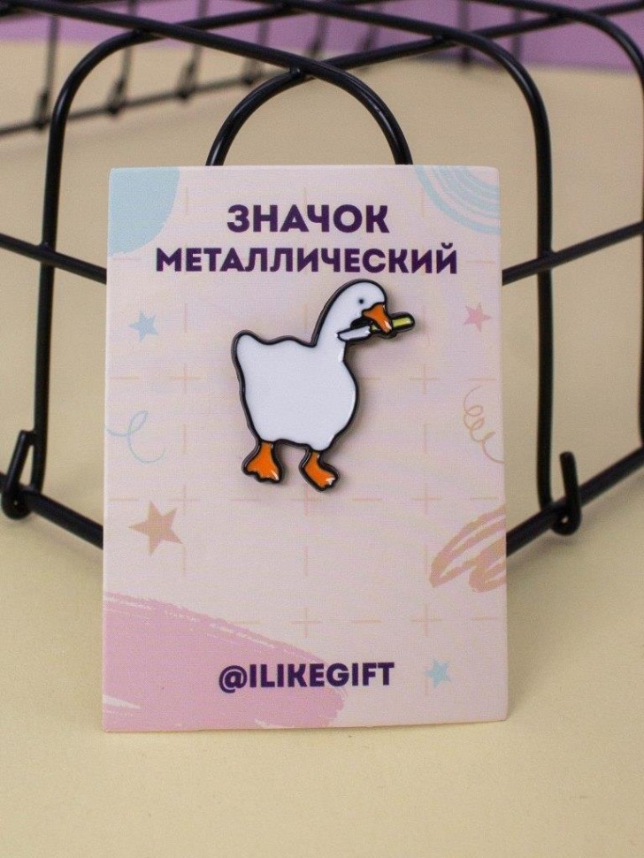 Значок металлический iLikeGift "Гусь"
