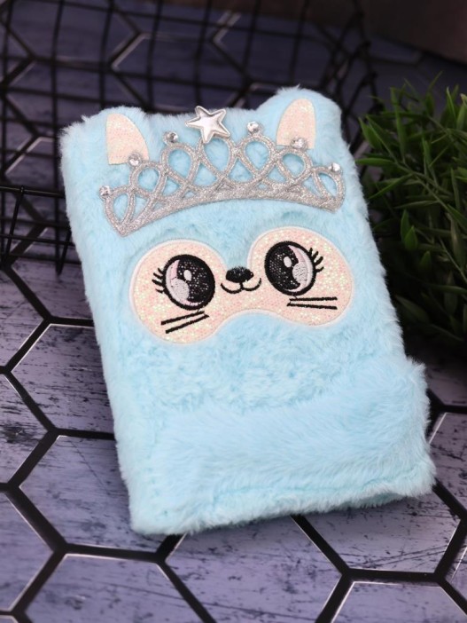 Блокнот плюшевый «Princess cat», mix, 21х14,5 см, плотность 80 гр. 