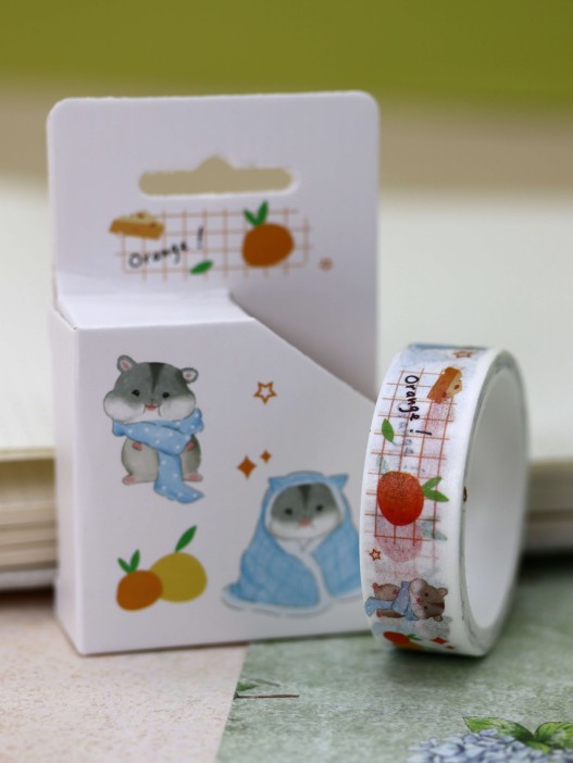 Декоративный скотч «Hamster», orange 