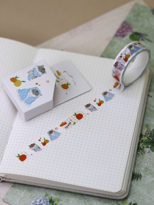 Декоративный скотч «Hamster», orange 