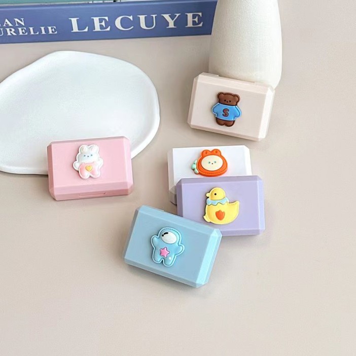 Контейнер для линз «Nice duck», purple 