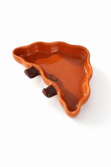 Набор керамических соусников 10шт. "Круассан", коричневый (13,4х9,6х2,5 см)