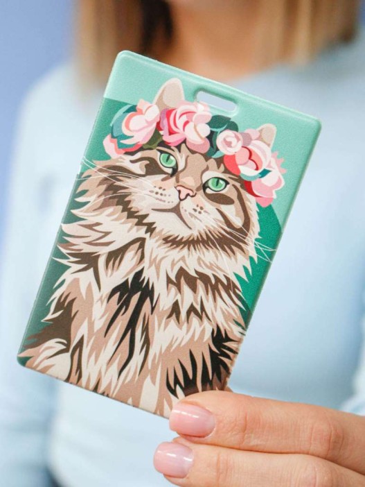 Держатель для карт «Beautiful cat» (6,5 х 10,4 см) 