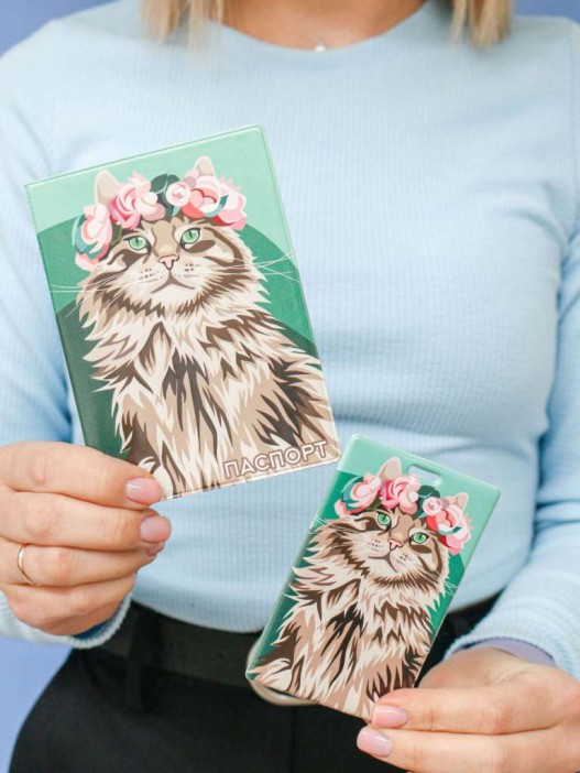 Держатель для карт «Beautiful cat» (6,5 х 10,4 см) 