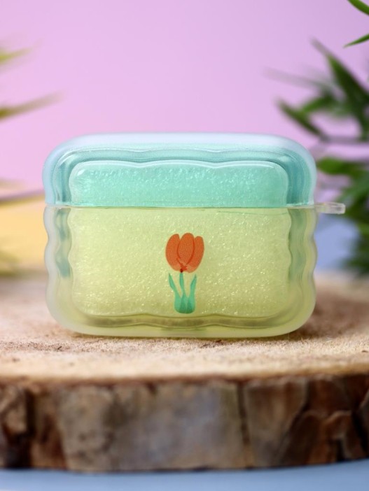 Чехол для AirPods Pro &quot;Flower&quot;, green 