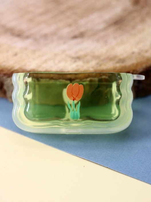 Чехол для AirPods Pro &quot;Flower&quot;, green 